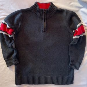 Boys Oshkosh, Gray & Red Sweater, Sz 5